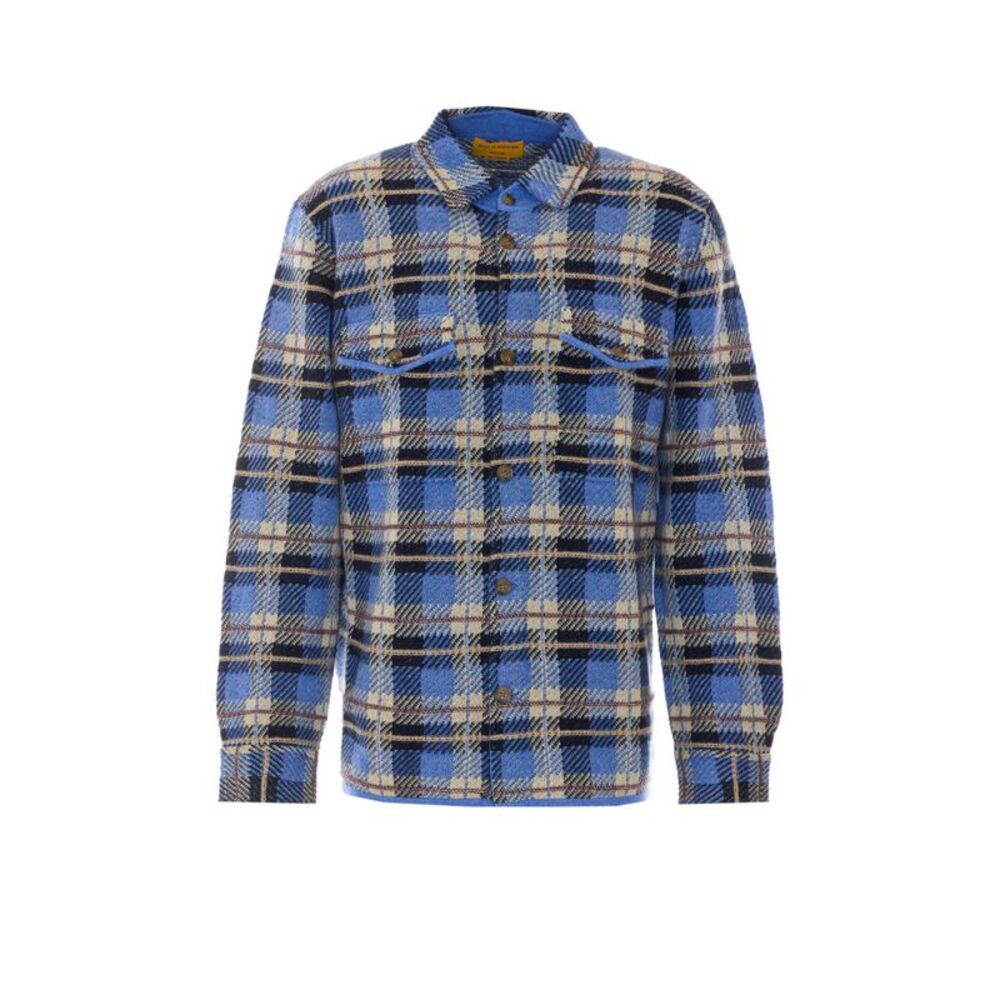 Guest In Residence Men Plaid Work Shirt